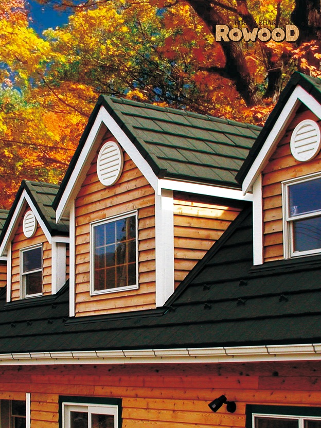 shake roof with roser ' stone coated steel roof